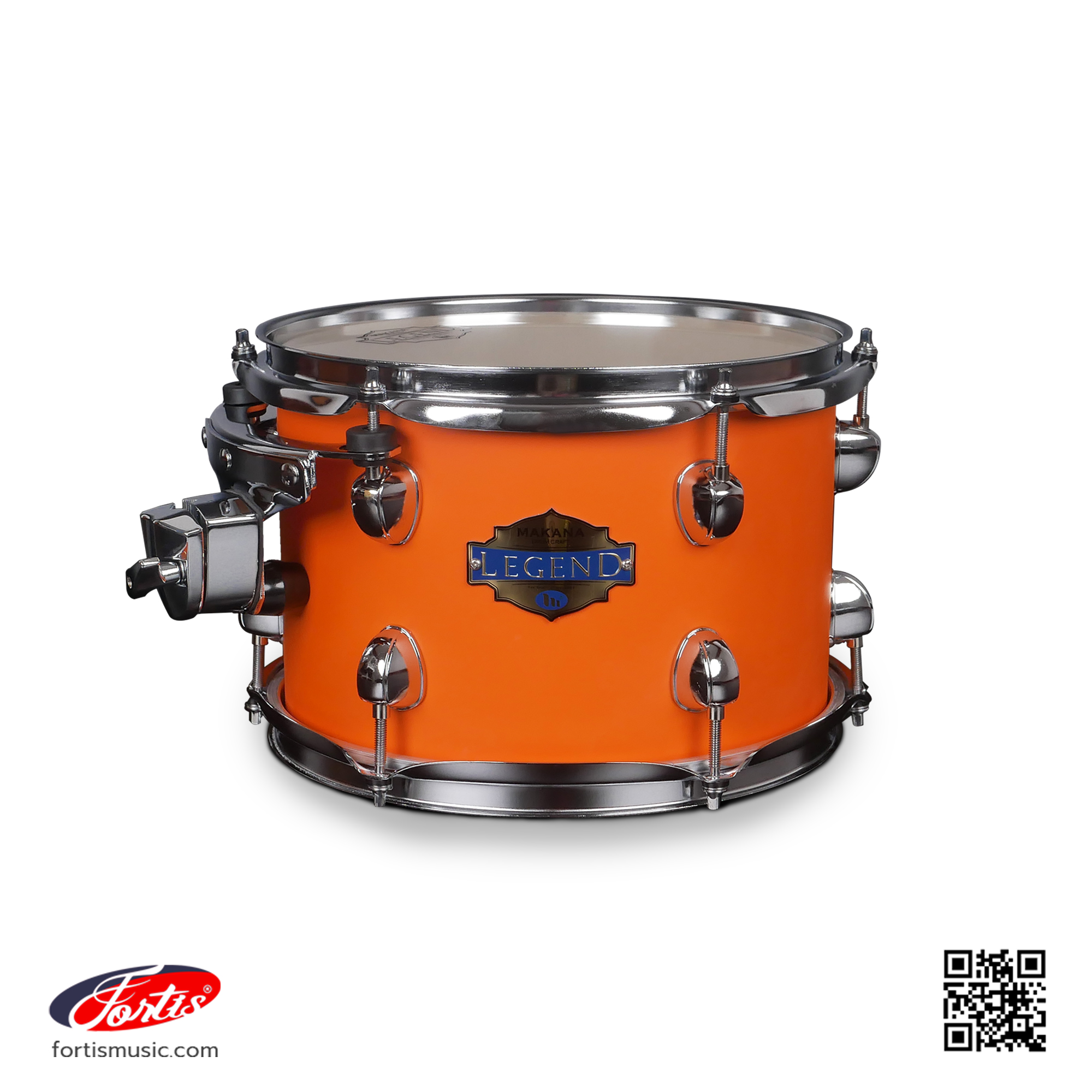 Makana Legend กลองทอมเสริม รุ่น UPBEAT Summer  (สีส้ม) ขนาด 10 นิ้ว 6 หลัก Tom Tom Drum 10 inch , 6 lugs