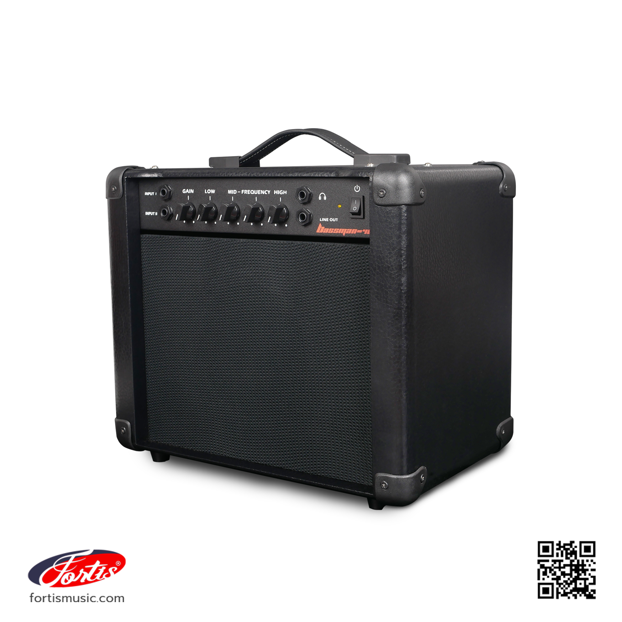 ตู้แอมป์เบส ไฟฟ้า BM-50 Bassman-40 สีดำ พร้อมอแดปเตอร์ในตัว ราคาประหยัดคุ้มค่า