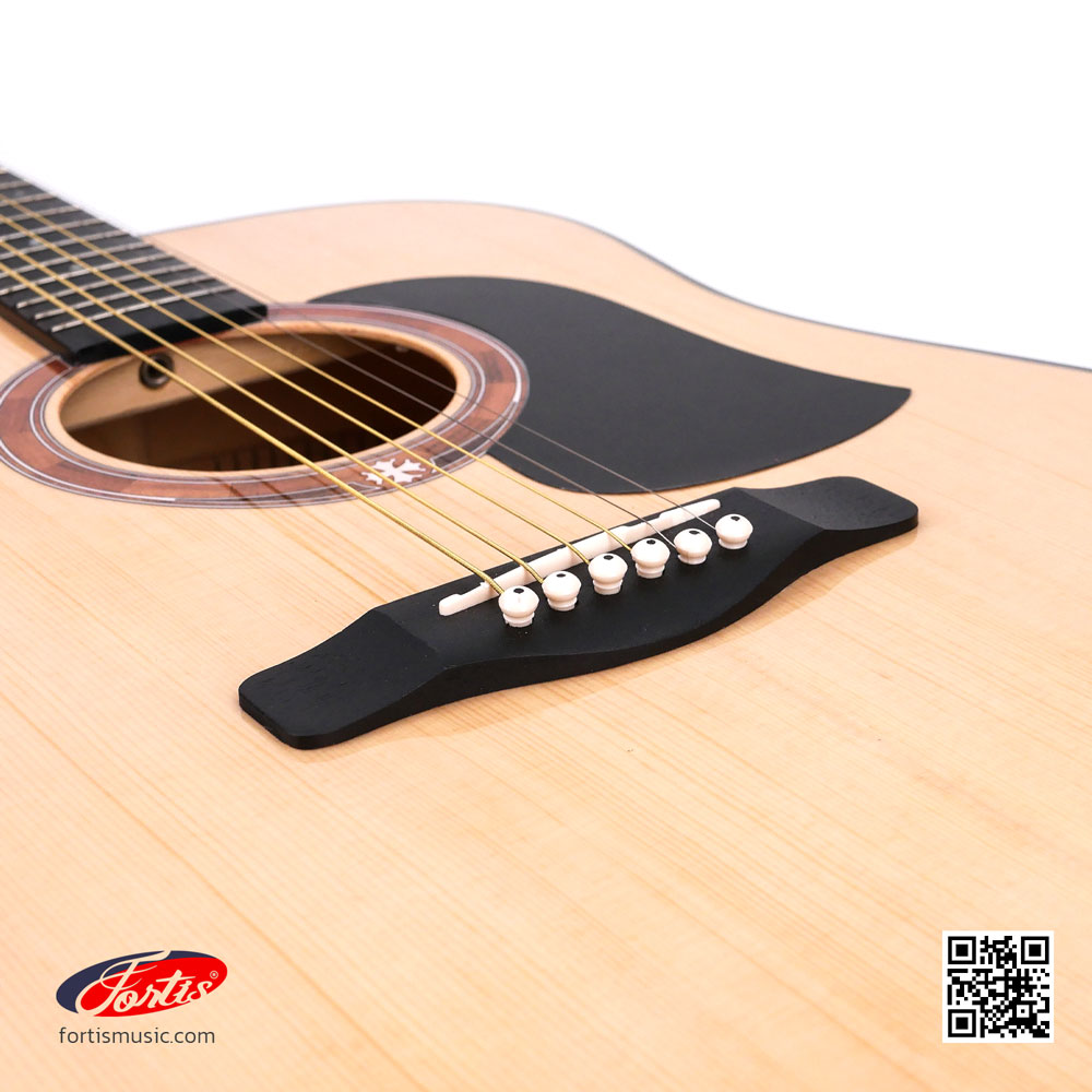 กีต้าร์โปร่ง 41 นิ้ว FS-730-N กีต้าร์โปร่ง Fortis กีต้าร์ 41 นิ้ว กีต้าร์โปร่งเริ่มต้น กีต้าร์โปร่ง 41 นิ้ว กีต้าร์โปร่งสีไม้ กีต้าร์ กีต้าร์ราคาประหยัด กีต้าร์ราคา Acoustic Guitar