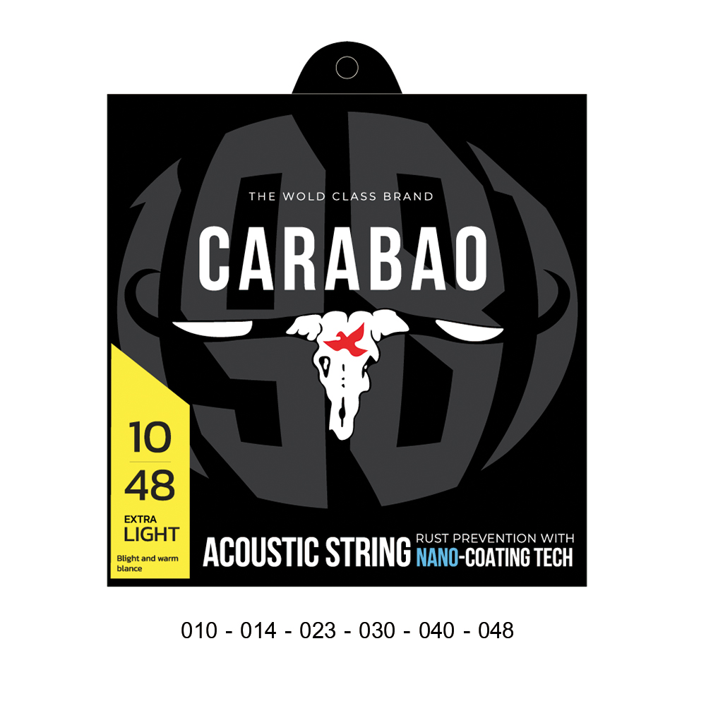 สายกีตาร์โปร่งคาราบาวเคลือบกันสนิม