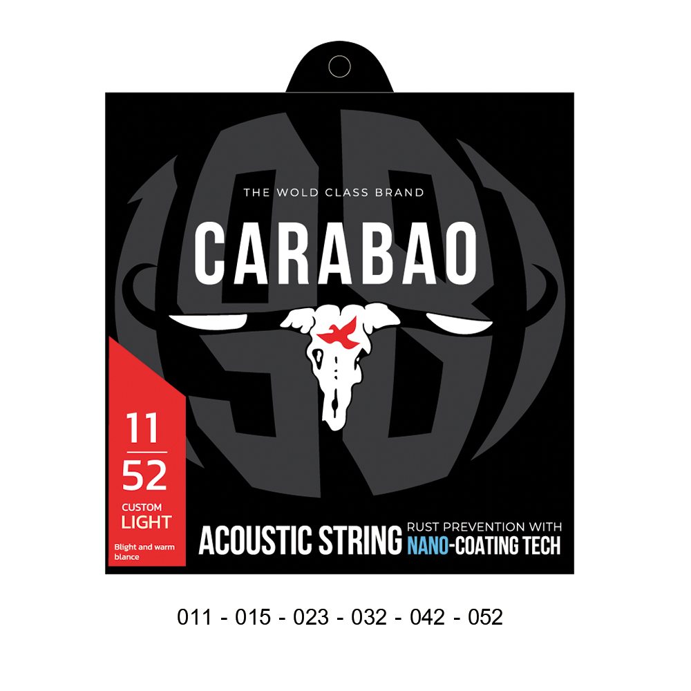 สายกีตาร์โปร่งคาราบาวเคลือบกันสนิม