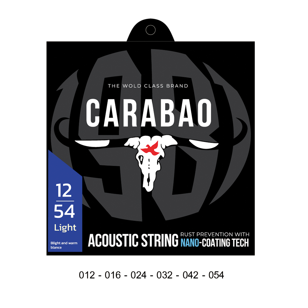 สายกีตาร์โปร่งคาราบาวเคลือบกันสนิม