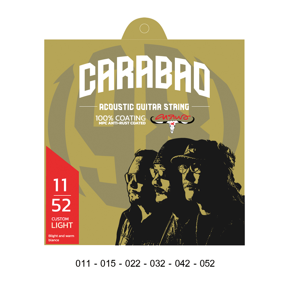 สายกีตาร์โปร่งคาราบาวเคลือบกันสนิม