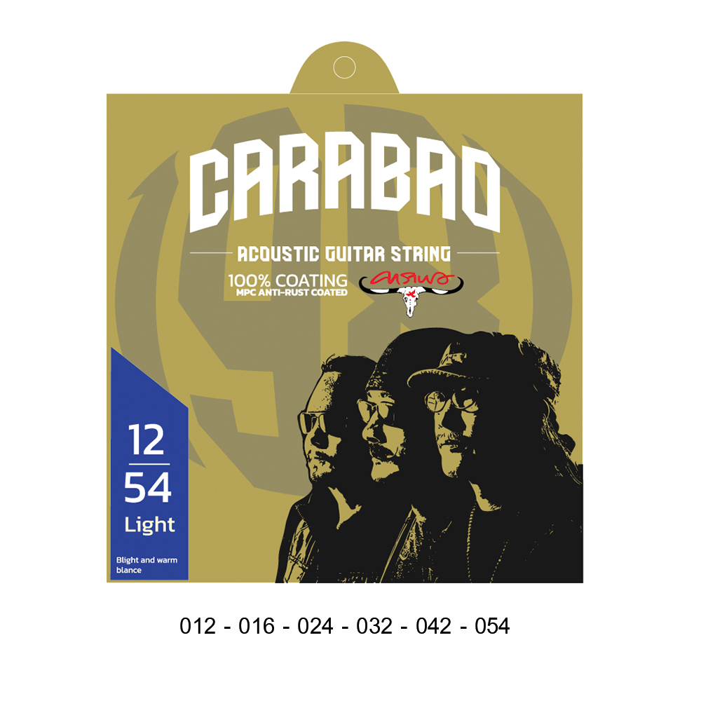 สายกีตาร์โปร่งคาราบาวเคลือบกันสนิม