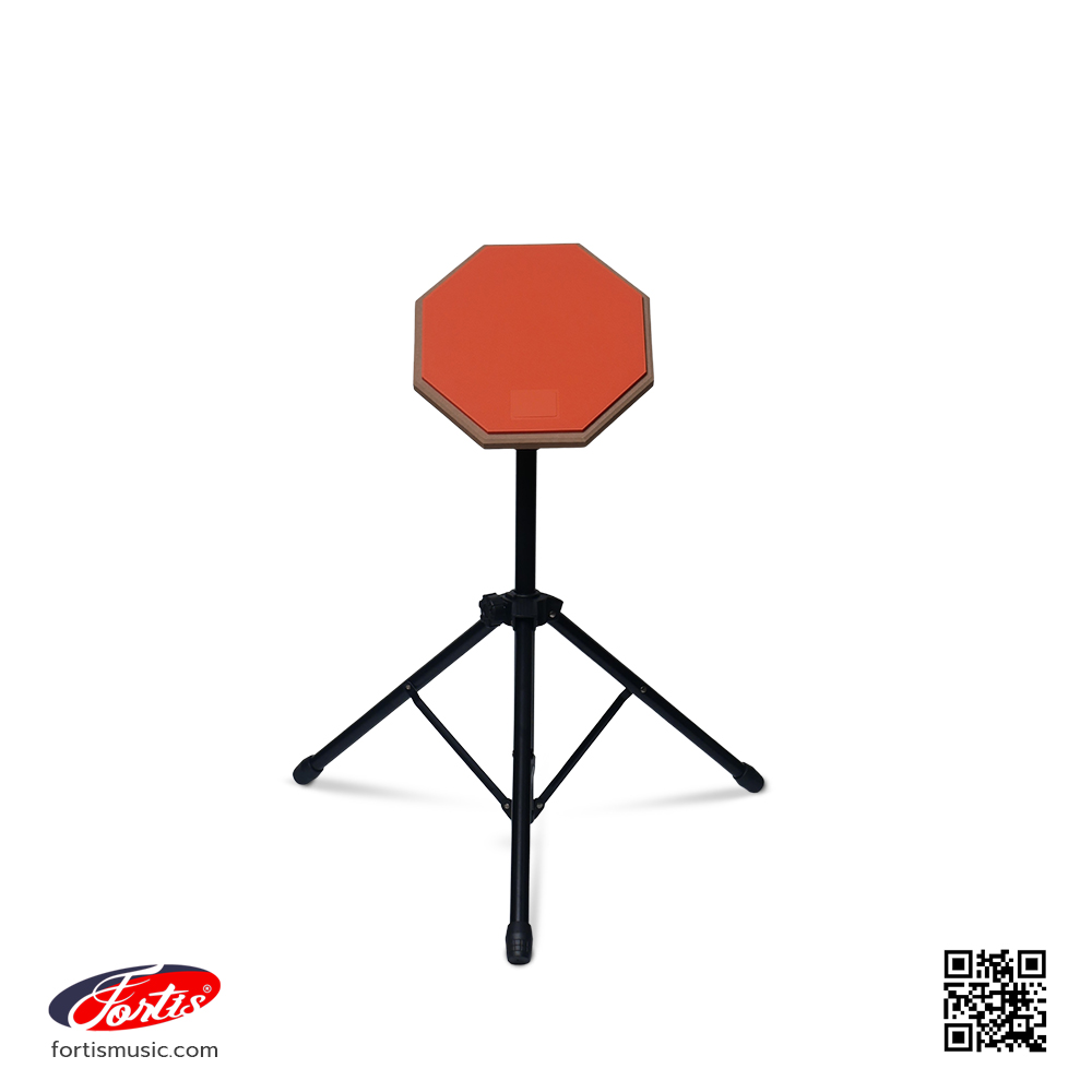 แป้นซ้อมกลอง 8 นิ้ว พร้อมขาตั้ง