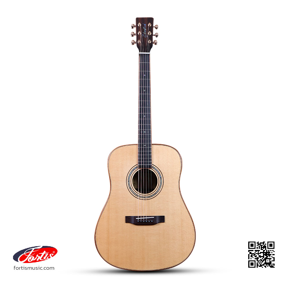 กีตาร์โปร่ กีตาร์คลาสสิค 41 นิ้ว Top solid กีตาร์โปร่ง Takavood