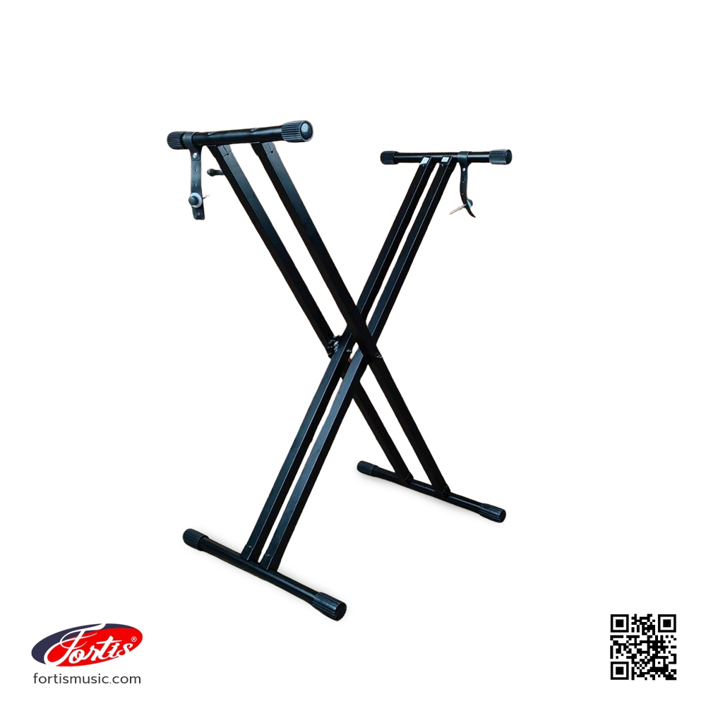 ขาตั้งคีย์บอร์ด แบบ Quick-Release บีบคันโยกแล้วกางออก