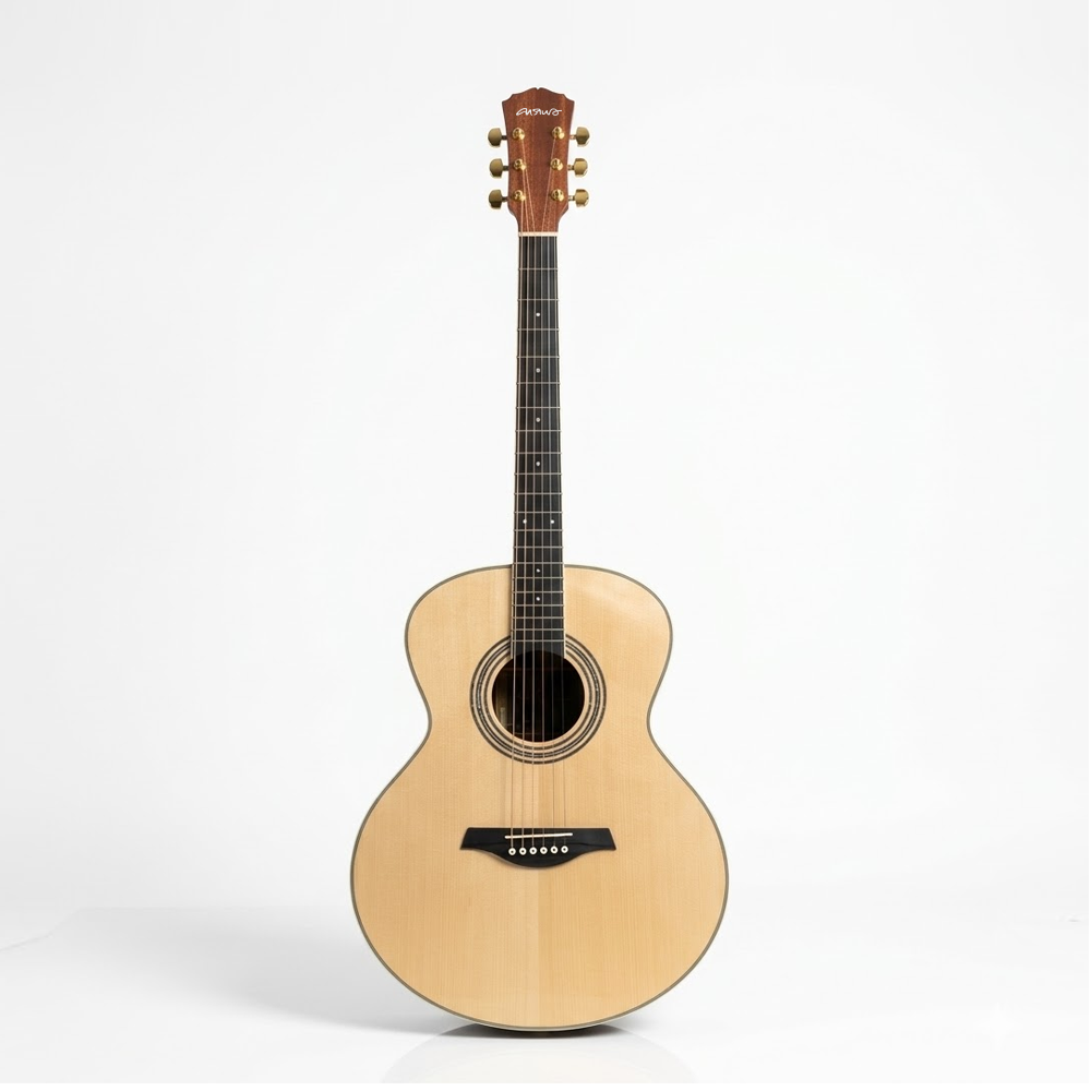 กีตาร์โปร่งคาราบาว ทรง baby jumbo ขนาด 41 นิ้ว