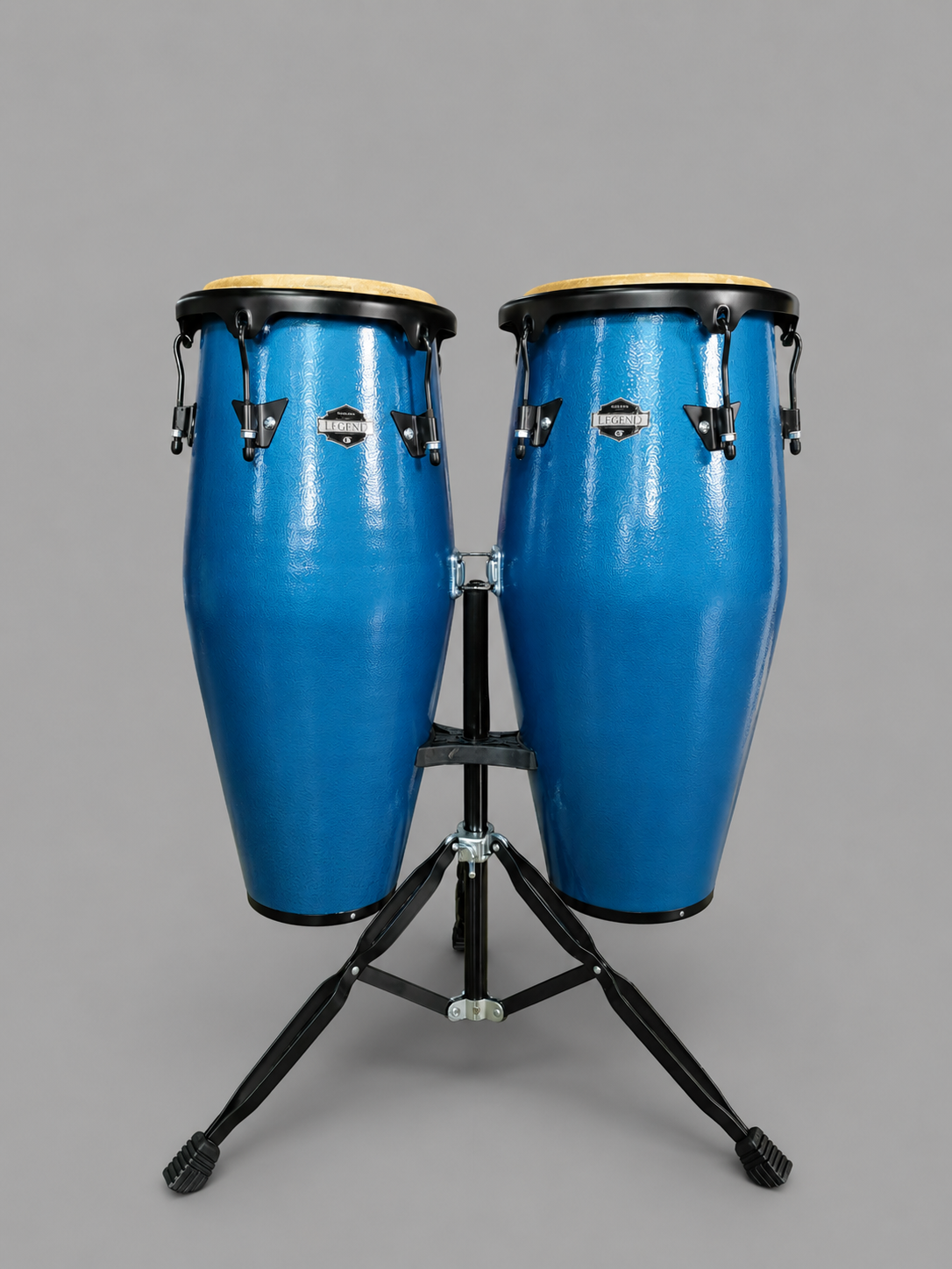 กลองทอมบ้ากีฬาสี Conga Drum 1011CP ขาแขวน สีน้ำเงิน Planet blue