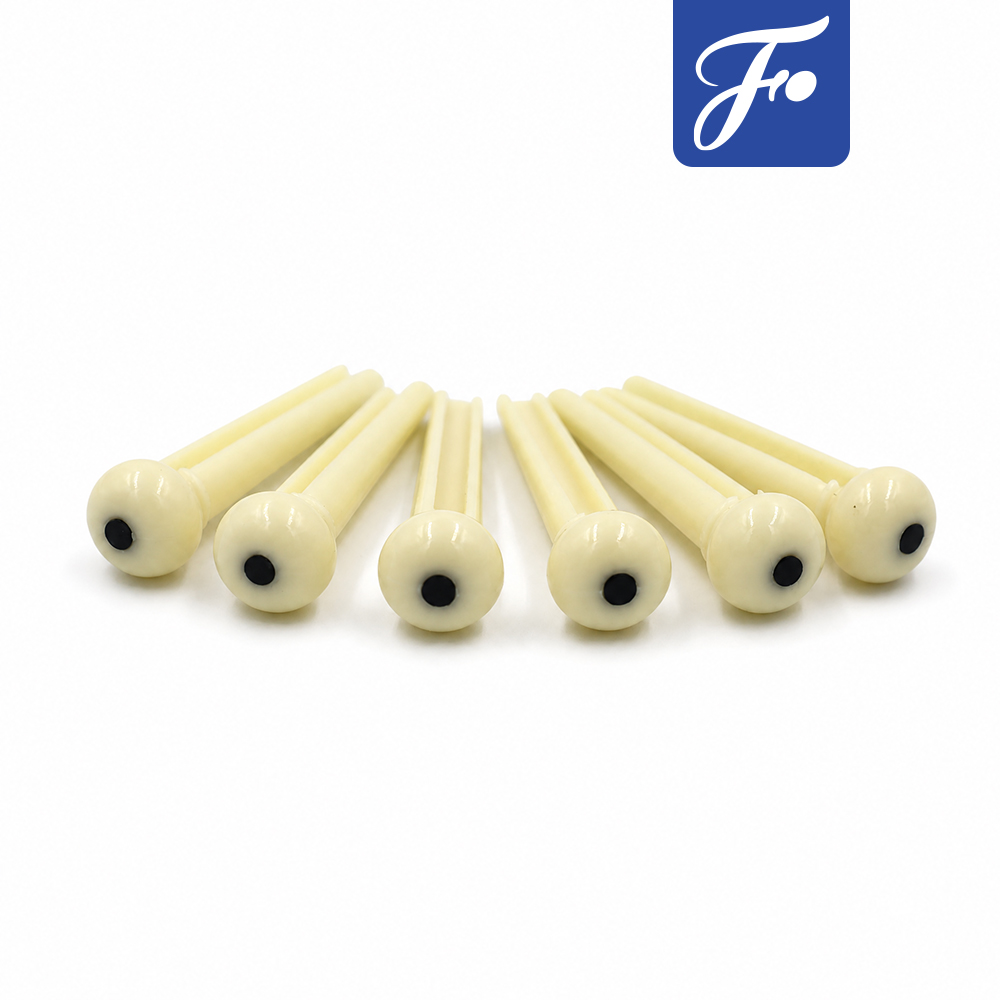 Fortis หมุดพลาสติกสีขาว แพ็ค 6 ชิ้น หมุดพลาสติกกีตาร์โปร่ง หมุดกีตาร์ หมุดกีต้าร์ หมุดกีตาร์โปร่ง หมุดกีต้าร์โปร่ง พินกีตาร์ พินกีต้าร์ พินกีตาร์โปร่ง พินยึดสาย หมุดยึดสายกีตาร์ หมุดพลาสติก BridgePins GuitarBridgePins AcousticGuitar อะไหล่กีตาร์ อะไหล่กีต้าร์ อุปกรณ์กีตาร์