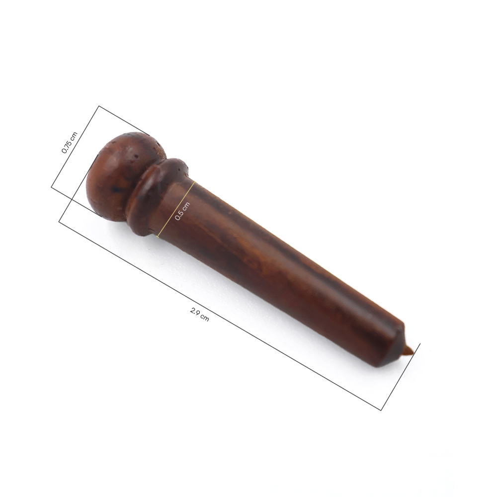 Fortis หมุดยึดสาย ลายไม้ Rosewood #BP-07 อะไหล่กีตาร์ สำหรับงานซ่อม--3.1