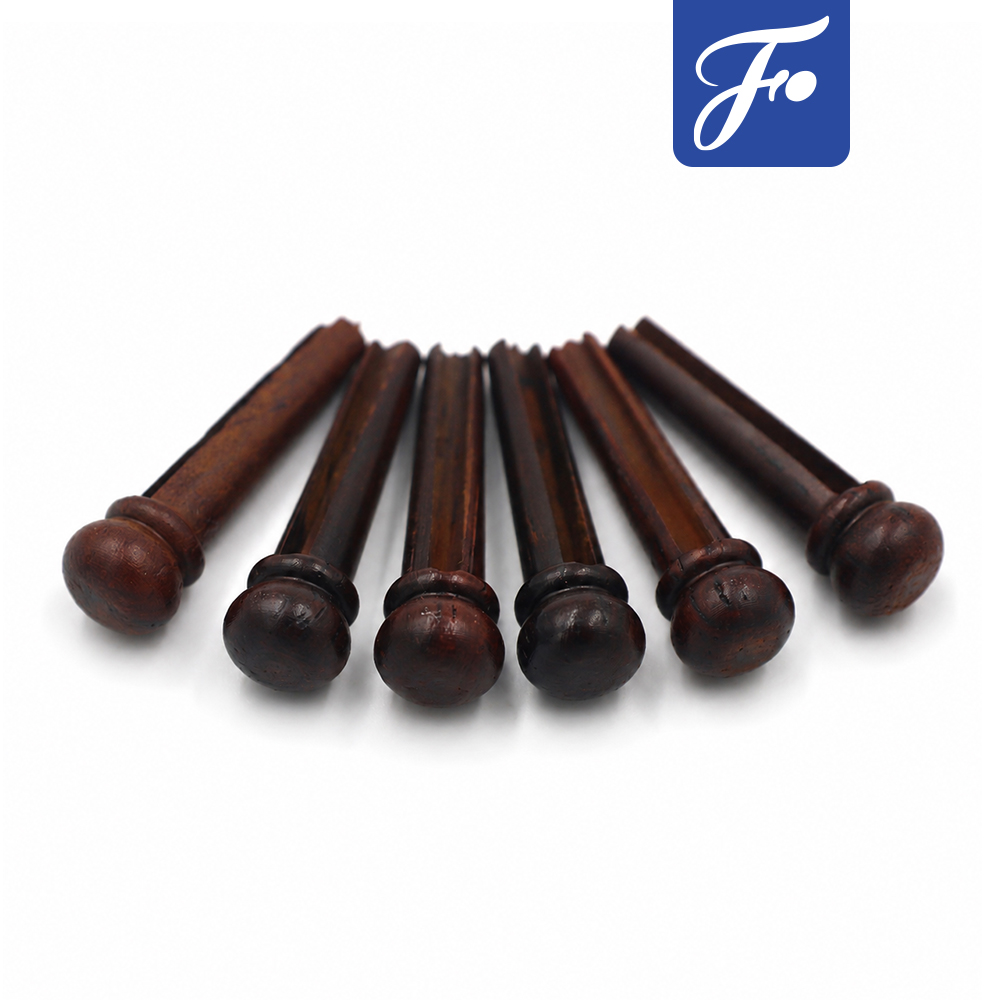 Fortis หมุดยึดสาย ลายไม้ Rosewood หมุดไม้ หมุดกีตาร์ไม้ หมุดกีตาร์ หมุดกีต้าร์ หมุดกีตาร์โปร่ง หมุดกีต้าร์โปร่ง พินกีตาร์ พินกีต้าร์ หมุดไม้มะเกลือ หมุดไม้โรสวู้ด EbonyBridgePins RosewoodBridgePins BridgePins GuitarBridgePins AcousticGuitar อะไหล่กีตาร์ อุปกรณ์กีตาร์ #BP-07